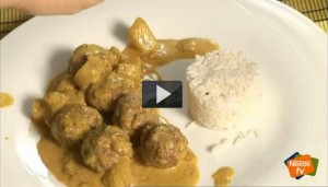 Cómo hacer albóndigas al curry