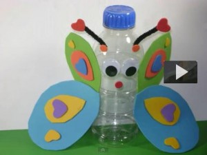 Cómo hacer una mariposa para guardar los lápices