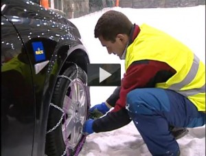 Cómo colocar cadenas para nieve en las ruedas del coche