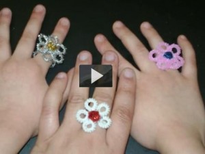 Cómo hacer un anillo con forma de flor