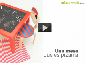 Cómo hacer una mesa pizarra