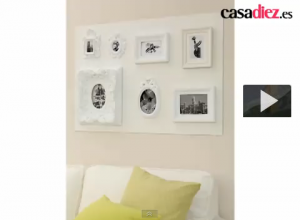 Cómo renovar los marcos y decorar una pared