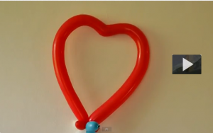 Cómo hacer un corazón con globos