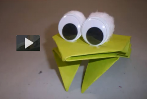 Cómo hacer una rana de papel con movimiento