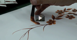Cómo pintar una flor. Técnica de una pincelada