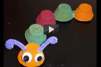 Como Hacer Un Gusano Con Un Carton De Huevos Muy Sencillo