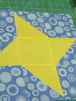 cuadrado de patchwork estrella