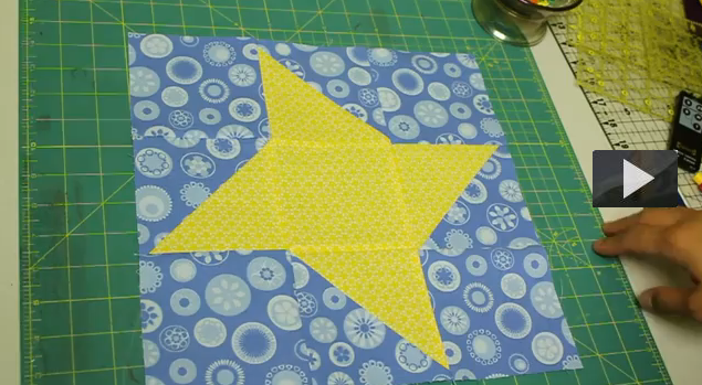 cuadrado de patchwork estrella