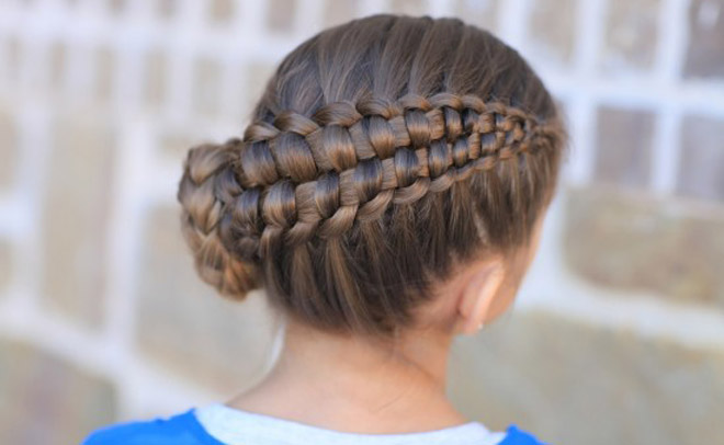 Peinados fáciles para niña  Trenza adornada con cintas y flores   hairstyles for girls  Видео Dailymotion