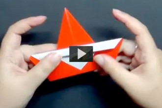 papa noel origami