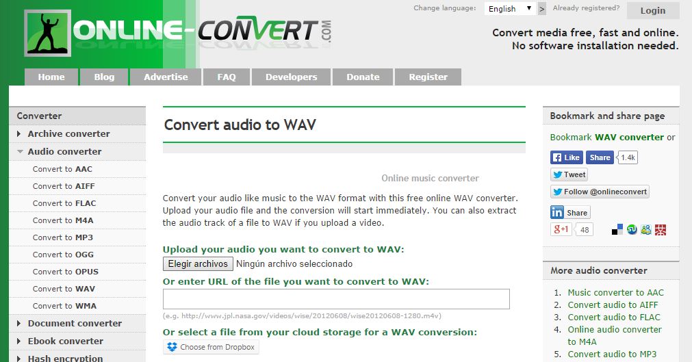 convertir mp3 a wav