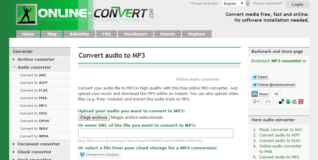 convertir wav a mp3