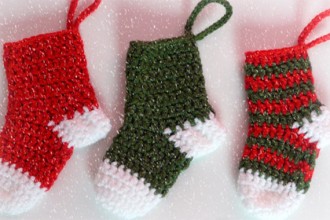cómo hacer adornos navideños con crochet