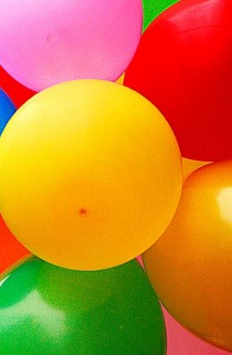 adornos navideños con globos