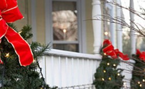decorar balcon para navidad