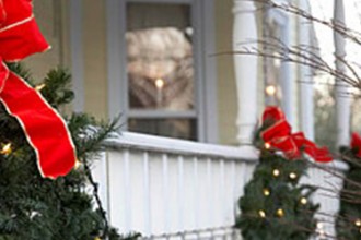 decorar balcon para navidad