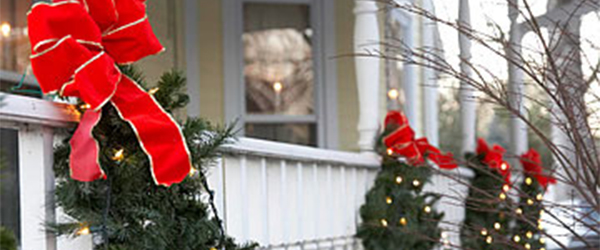 decorar balcon para navidad