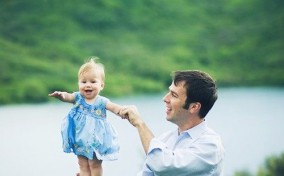 Hija y padre el día del padre