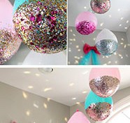 Manualidades para Baby Shower con globos pintados