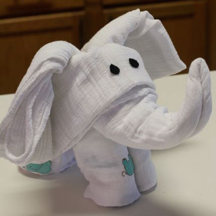 Elefante De Manualidades Baby Shower Para Ninos Muy Sencillo