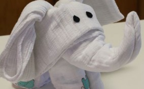 Elefante de manualidades Baby shower para niños