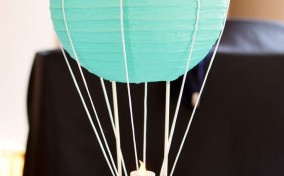 Idea para Baby Shower con globo aeroestático