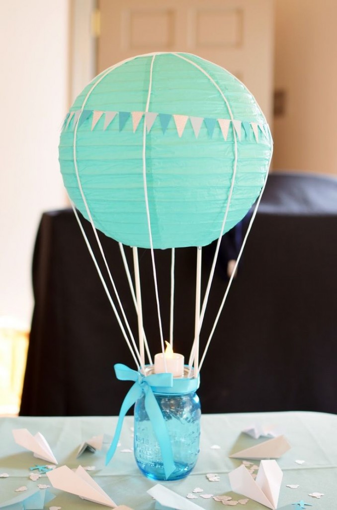 Idea para Baby Shower con globo aeroestático