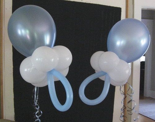Ideas para Baby Shower con globos en forma de chupete