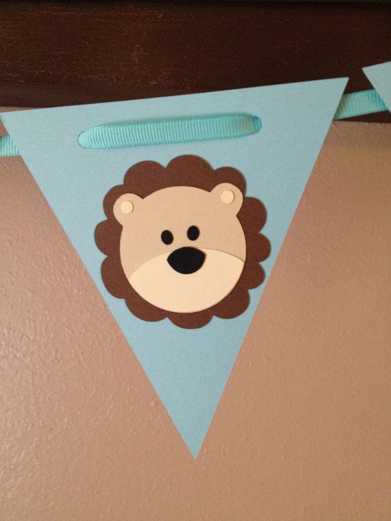 Invitación para Baby Shower de niño con león | Muy sencillo