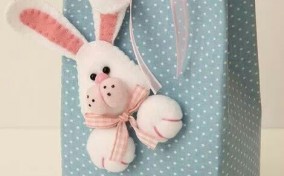 Invitación para Baby Shower de niño con un conejo