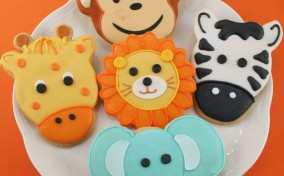 Galletas de animales para Baby Shower