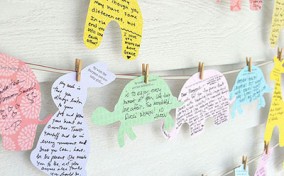 Manualidades para Baby Shower con animalitos en papel