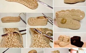 Manualidades para bebés botitas de crochet