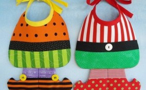 Manualidades para bebés niña baberos