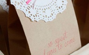 Recuerdos para Baby Shower de niña bolsita