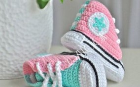 Zapatitos para Baby Shower Converse niña