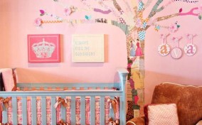 Decoración papel pintado para la habitación del bebé
