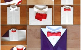 Manualidades con papel para el día del padre camisa