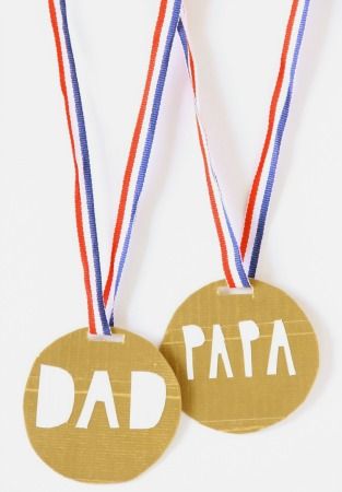 Medallas para premiar a papá en el Día del Padre - Manualidades