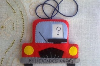 Manualidades del día del padre para colgar en el coche