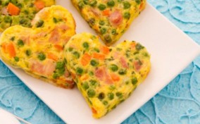 Receta de tortilla de verduras para niños