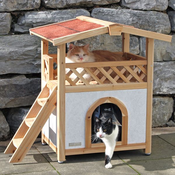 Casa para gatos de exterior
