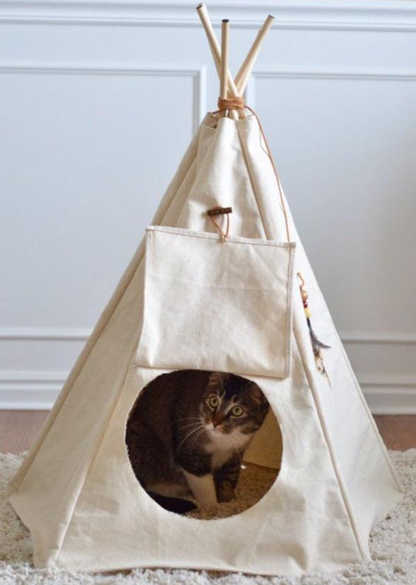 Ideas de casas para gatos hechas a mano