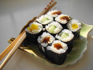 Arroz maki sushi