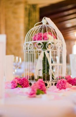 Jaulas decoradas para bodas