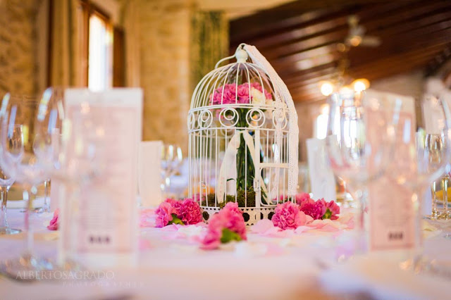 Jaulas decoradas para bodas