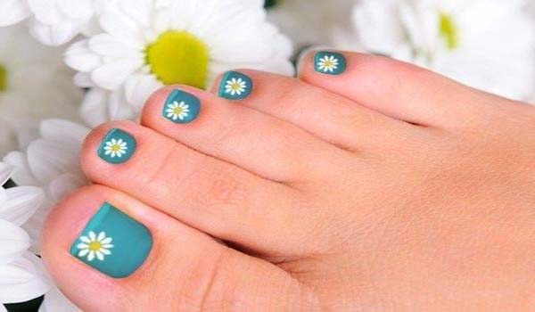 Diseños de uñas de los pies decoradas