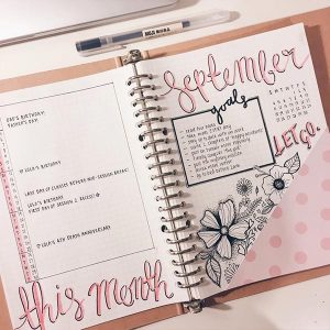 Cómo hacer cada mes del bullet journal