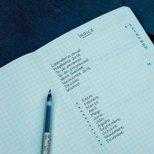 Qué es el índice del bullet journal