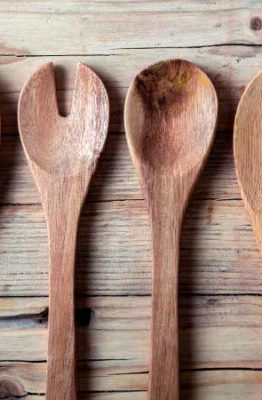 Cómo limpiar utensilios de madera